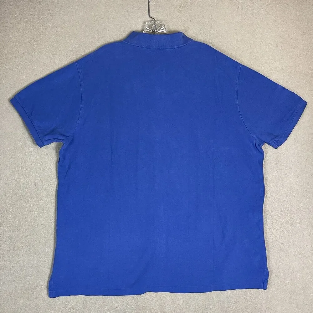 Polo Ralph Lauren Polo Shirt Mens 2XB Blue Embroidered Big Pony‎ Regular Fit #3